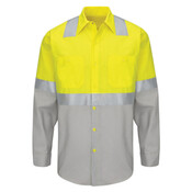 Enhanced & Hi-Visibility Long Sleeve Work Shirt - Tall Sizes