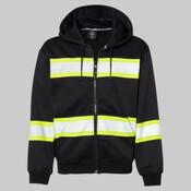 Men's EV Series® Enhanced Visibility Full-Zip Hooded Sweatshirt