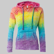 Women’s Courtney Burnout V-Notch Hooded Sweatshirt