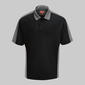 Short Sleeve Performance Knit Two Tone Polo