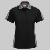 Women's Short Sleeve Performance Knit Two-Tone Polo