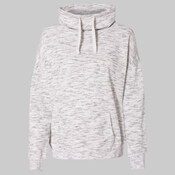 Women’s Mélange Fleece Cowl Neck Sweatshirt