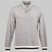 Peppered Fleece Shawl Collar