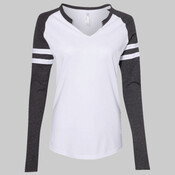 Women's Fine Jersey Mash Up Long Sleeve T-Shirt