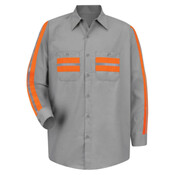Industrial Enhanced-Visibility Long Sleeve Work Shirt - Tall Sizes