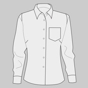 Women's Cotton/Poly Solid Point Collar Shirt