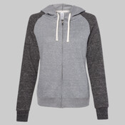 Women's Snow Heather French Terry Full-Zip Hooded Sweatshirt