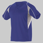 Youth Two Button Henley Baseball Jersey