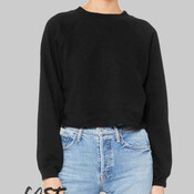 Women's Crop Raglan Fleece Crewneck Sweatshirt