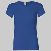 Women's 1×1 Baby Rib Scoop T-Shirt