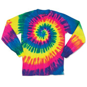 Youth Multi-Color Spiral Tie-Dyed Long Sleeve