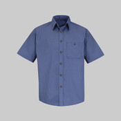 Mini-Plaid Uniform Short Sleeve Shirt
