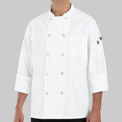 Ten Pearl Button Chef Coat