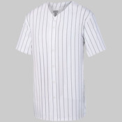 Pinstripe Full Button Baseball Jersey