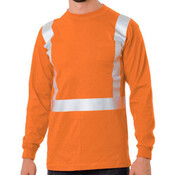 USA-Made 50/50 Hi-Visibility Long Sleeve Pocket T-Shirt