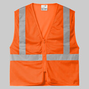 Ansi 107 Class 2 Economy Mesh Zippered Vest