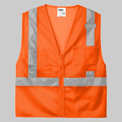 Ansi 107 Class 2 Mesh Zippered Vest