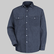 Deluxe Denim Long Sleeve Shirt - Tall Sizes