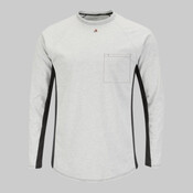 Long Sleeve FR Two-Tone Base Layer with Concealed Chest Pocket - EXCEL FR