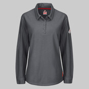 iQ Series® Women's Long Sleeve Polo with 4-Button Placket