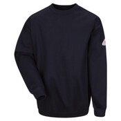 Pullover Crewneck Sweatshirt - Cotton/Spandex Blend - Tall Sizes