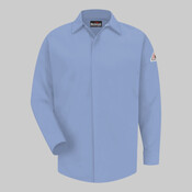Concealed-Gripper Pocketless Work Shirt - Tall Sizes