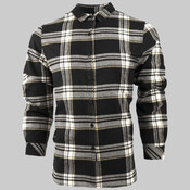 Women's No Pocket Yarn-Dyed Long Sleeve Flannel Shirt
