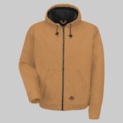 Blended Duck Zip-Front Hooded Jacket