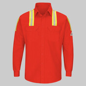 Enhanced Visibility Long Sleeve Uniform Shirt - Tall Sizes