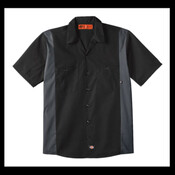 Industrial Colorblocked Short Sleeve Shirt - Tall Sizes