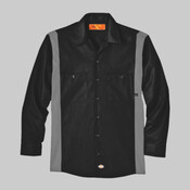 Industrial Colorblocked Long Sleeve Shirt