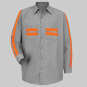 Industrial Enhanced-Visibility Long Sleeve Work Shirt
