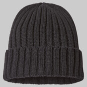 Sustainable Cable Knit Cuffed Beanie