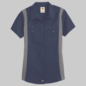 Women's Short Sleeve Industrial Colorblocked Shirt