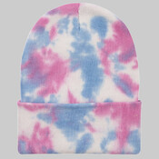 12" Tie-Dyed Cuffed Beanie