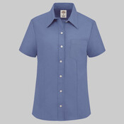 Women's Short Sleeve Stretch Oxford Shirt