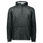 Men's Range Hooded Packable Quarter-Zip Jacket