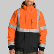 Ansi 107 Class 3 Economy Waterproof Insulated Bomber Jacket