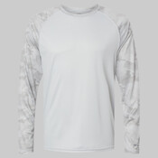 Cayman Performance Camo Colorblocked Long Sleeve T-Shirt