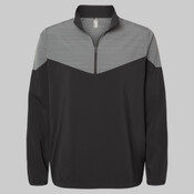 Heather Chevron Quarter-Zip Windshirt