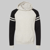 Nublend® Varsity Colorblocked Raglan Hooded Sweatshirt