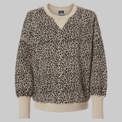 Women's Sueded Fleece Crewneck Sweatshirt