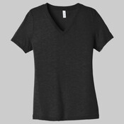 Women's Relaxed Heather CVC V Neck Tee