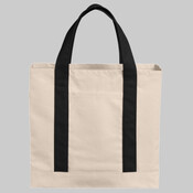 Cotton Canvas Two Tone Tote