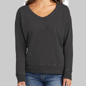 Women's Beach Wash ® Garment Dyed V Neck Sweatshirt