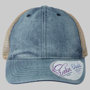 Women's Denim Mesh-Back Cap