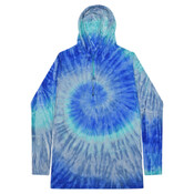 Tie-Dyed Hooded Long Sleeve T-Shirt