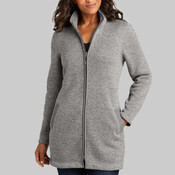 Women's Arc Sweater Fleece Long Jacket