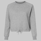 Women's Relaxed 3-End Boxy Fleece Crewneck Sweatshirt