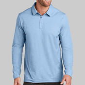 Oceanside Heather Long Sleeve Polo